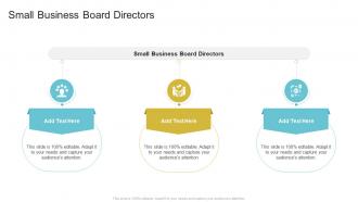 Small Business Board Directors In Powerpoint And Google Slides Cpb