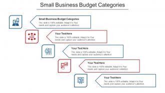 Small Business Budget Categories Ppt Powerpoint Presentation Infographics Elements Cpb