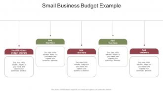 Small Business Budget Example In Powerpoint And Google Slides Cpb