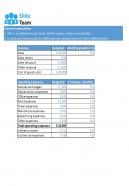 Small Business Budget Forecast Excel Spreadsheet Worksheet Xlcsv XL SS