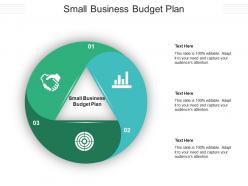 Small business budget plan ppt powerpoint presentation summary format cpb