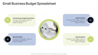 Small Business Budget Spreadsheet In Powerpoint And Google Slides Cpb