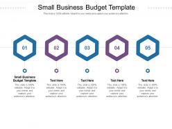 Small business budget template ppt powerpoint presentation diagram lists cpb
