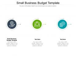 Small business budget template ppt powerpoint presentation layouts slide download cpb