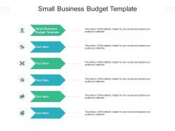 Small business budget template ppt powerpoint presentation model portfolio cpb