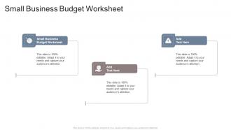 Small Business Budget Worksheet In Powerpoint And Google Slides Cpb