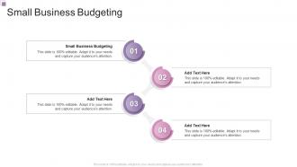 Small Business Budgeting In Powerpoint And Google Slides Cpb