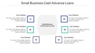 Small business cash advance loans ppt powerpoint presentation slides model cpb