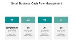 Small business cash flow management ppt powerpoint presentation icon slides cpb