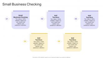 Small Business Checking In Powerpoint And Google Slides Cpb