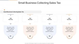 Small Business Collecting Sales Tax In Powerpoint And Google Slides Cpb