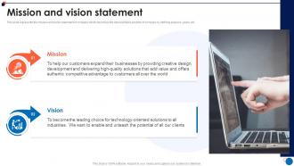 Small Business Company Profile Mission And Vision Statement
