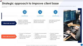 Small Business Company Profile Strategic Approach To Improve Client Base