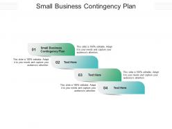 Small business contingency plan ppt powerpoint presentation file aids cpb