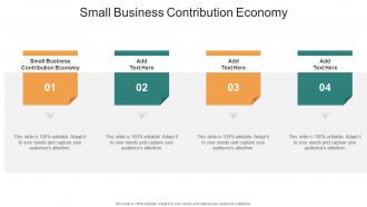 Small Business Contribution Economy In Powerpoint And Google Slides Cpb