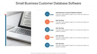 Small Business Customer Database Software In Powerpoint And Google Slides Cpb