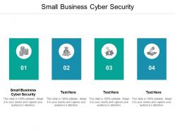 Small business cyber security ppt powerpoint presentation file information cpb