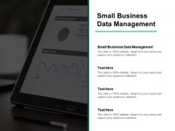 Small business data management ppt powerpoint presentation inspiration display cpb