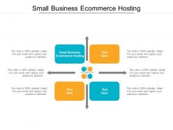 Small business ecommerce hosting ppt powerpoint presentation gallery visual aids cpb