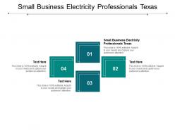 Small business electricity professionals texas ppt powerpoint presentation infographic templates cpb