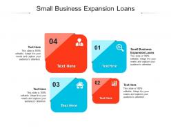 Small business expansion loans ppt powerpoint presentation pictures graphics template cpb