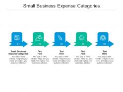Small business expense categories ppt powerpoint presentation styles information cpb