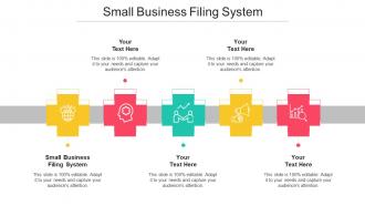Small Business Filing System Ppt Powerpoint Presentation Professional Cpb