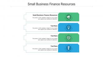 Small business finance resources ppt powerpoint presentation show format ideas cpb