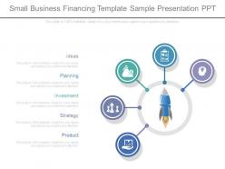 Small business financing template sample presentation ppt