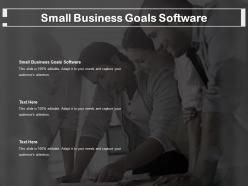 Small business goals software ppt powerpoint presentation portfolio backgrounds cpb
