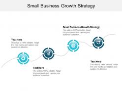 Small business growth strategy ppt powerpoint presentation visual aids cpb