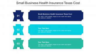 Small Business Health Insurance Texas Cost Ppt Powerpoint Presentation Icon Deck Cpb