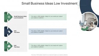 Small Business Ideas Low Investment In Powerpoint And Google Slides Cpb