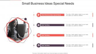 Small Business Ideas Special Needs In Powerpoint And Google Slides Cpb