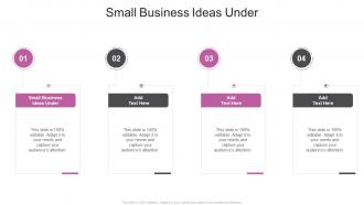 Small Business Ideas Under In Powerpoint And Google Slides Cpb