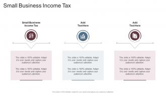Small Business Income Tax In Powerpoint And Google Slides Cpb