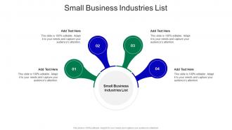 Small Business Industries List In Powerpoint And Google Slides Cpb