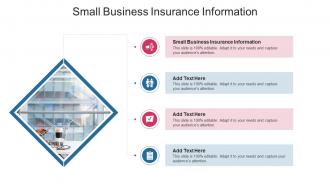 Small Business Insurance Information In Powerpoint And Google Slides Cpb