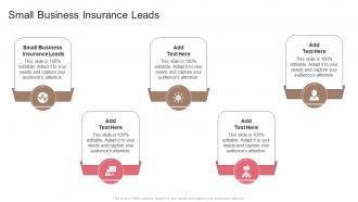Small Business Insurance Leads In Powerpoint And Google Slides Cpb