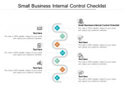 Small business internal control checklist ppt powerpoint presentation outline design ideas cpb