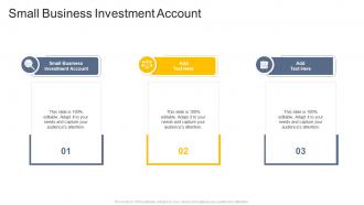 Small Business Investment Account In Powerpoint And Google Slides Cpb