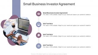 Small Business Investor Agreement In Powerpoint And Google Slides Cpb