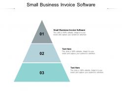 Small business invoice software ppt powerpoint presentation show summary cpb