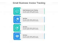 Small business invoice tracking ppt powerpoint presentation inspiration deck cpb