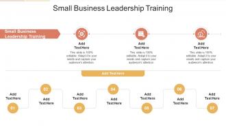 Small Business Leadership Training In Powerpoint And Google Slides Cpb
