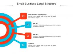 Small business legal structure ppt powerpoint presentation diagram lists cpb