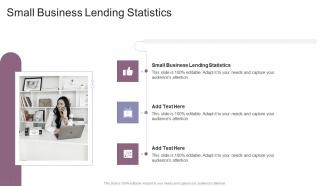 Small Business Lending Statistics In Powerpoint And Google Slides Cpb