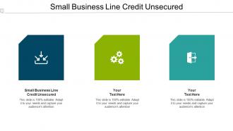Small Business Line Credit Unsecured Ppt Powerpoint Presentation Slides Files Cpb