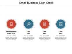 Small business loan credit ppt powerpoint presentation layouts ideas cpb