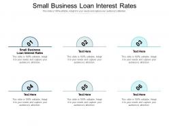 Small business loan interest rates ppt powerpoint presentation infographic template layout cpb